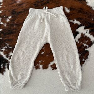 Quincy Mae Cozy Cream Knit Kids Pants
